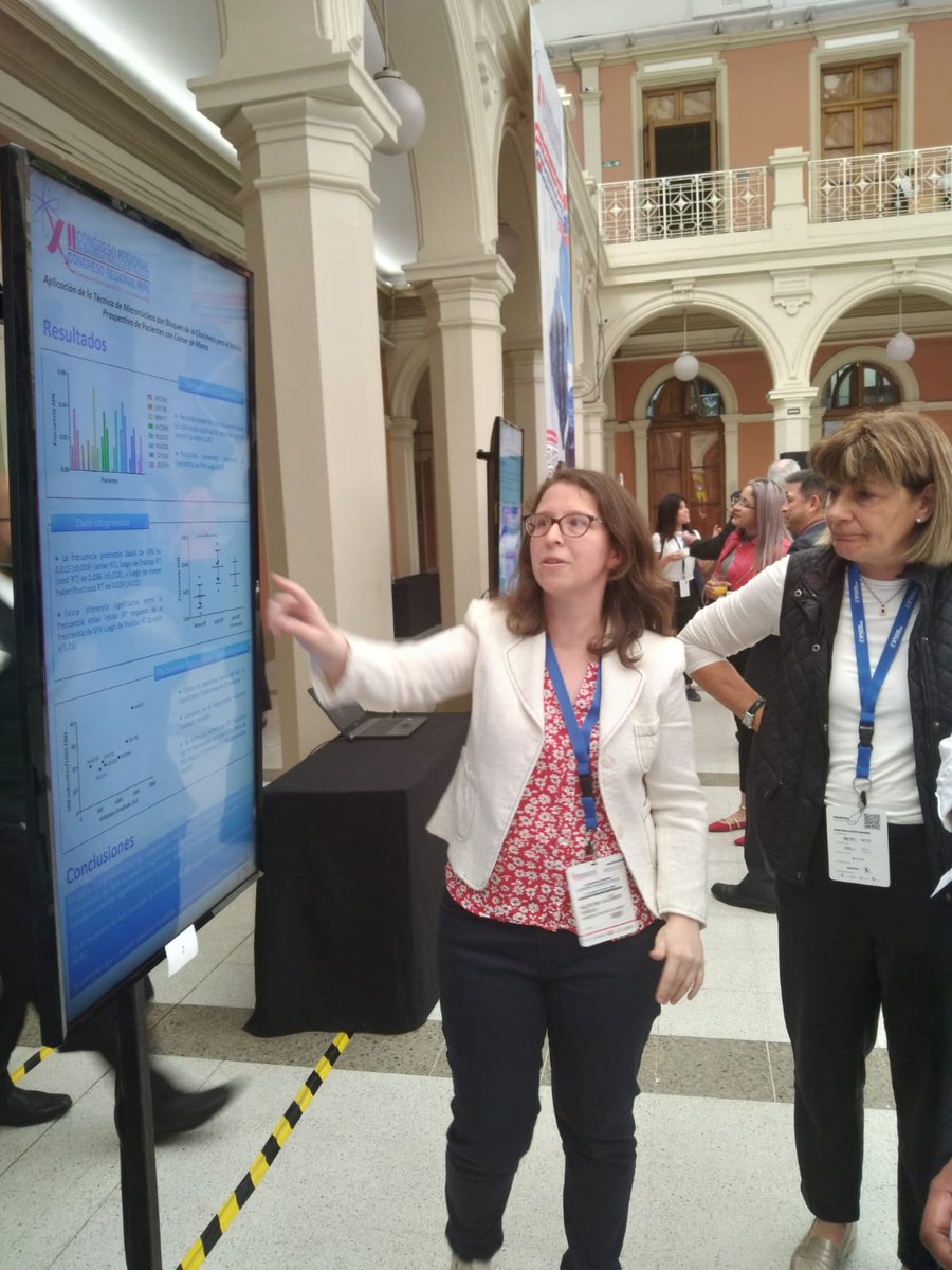 cchen_gob's tweet photo. 🔸 "Aplicación técnica de micronúcleos por bloqueo de la citocinesis  para el estudio prospectivo de pacientes con cáncer de mama".

📸 Valentina Verdejo. https://t.co/8A3aCDQtxl