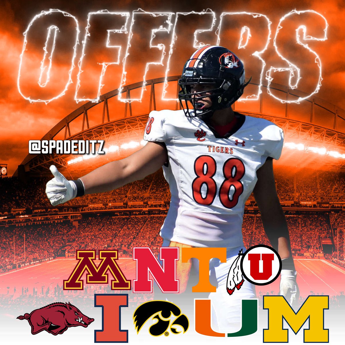2025 5⭐️ DL Iose Epenesa offers thus far!

List includes #michigan and #utah and more !

(Player Profile via 247sports)
➡️#3 Edge in the Nation
➡️#1 Player in Illinois 
*247sports rankings

What’s the move? Let him know! <a href="/EEpenesa/">Eppy Epenesa</a> <a href="/TigerFootball_/">EdwardsvilleFootball</a>
