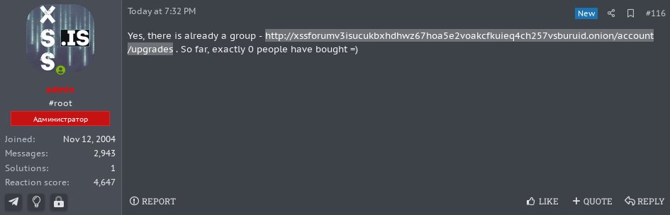 vxunderground's tweet photo. The staff of XSS appear to be mildly frustrated with Threat Intelligence companies scraping their forum.

They are now allowing companies the ability to scrape the forum for an annual fee of $2,000. https://t.co/pFfKHxLnFR