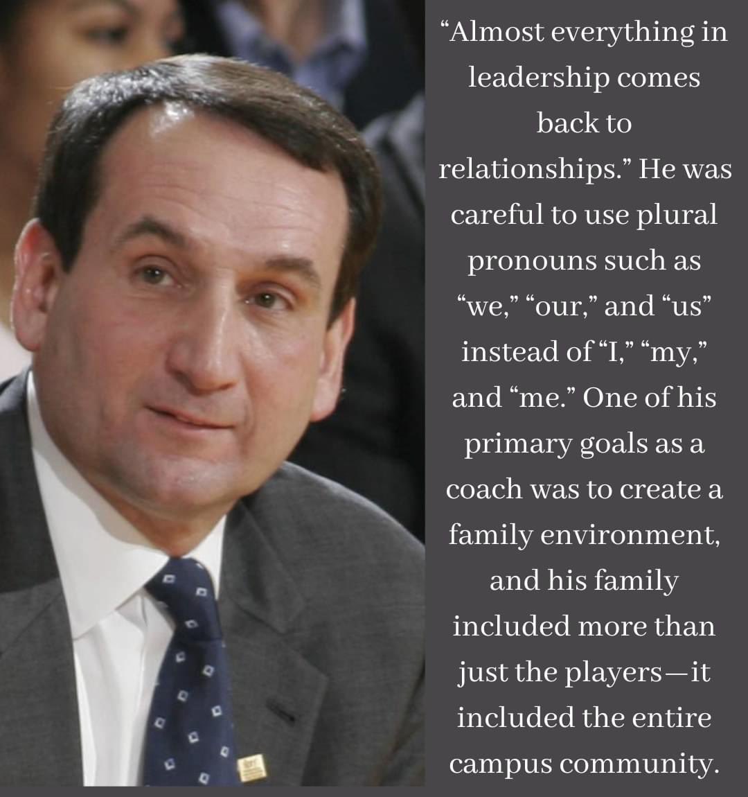 CDandLeadership's tweet photo. Every Wednesday we share a sports Role model, todays role model is Coach K. 
Read this chapter - https://t.co/PVBhnVdicd
#CoachK #sportsrolemodel #rolemodel https://t.co/lkRYi5cYca