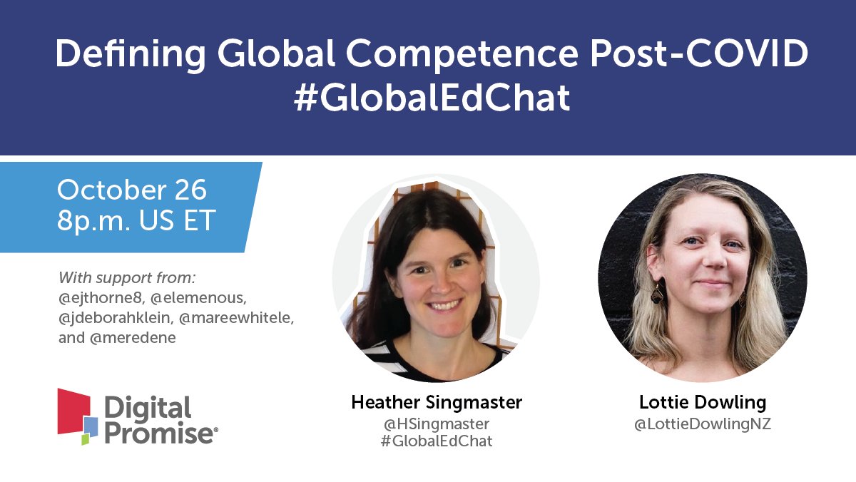 Don't miss out on #Globaledchat - it's our only one this month! Today at 8pmET/5pmPT - see you there!