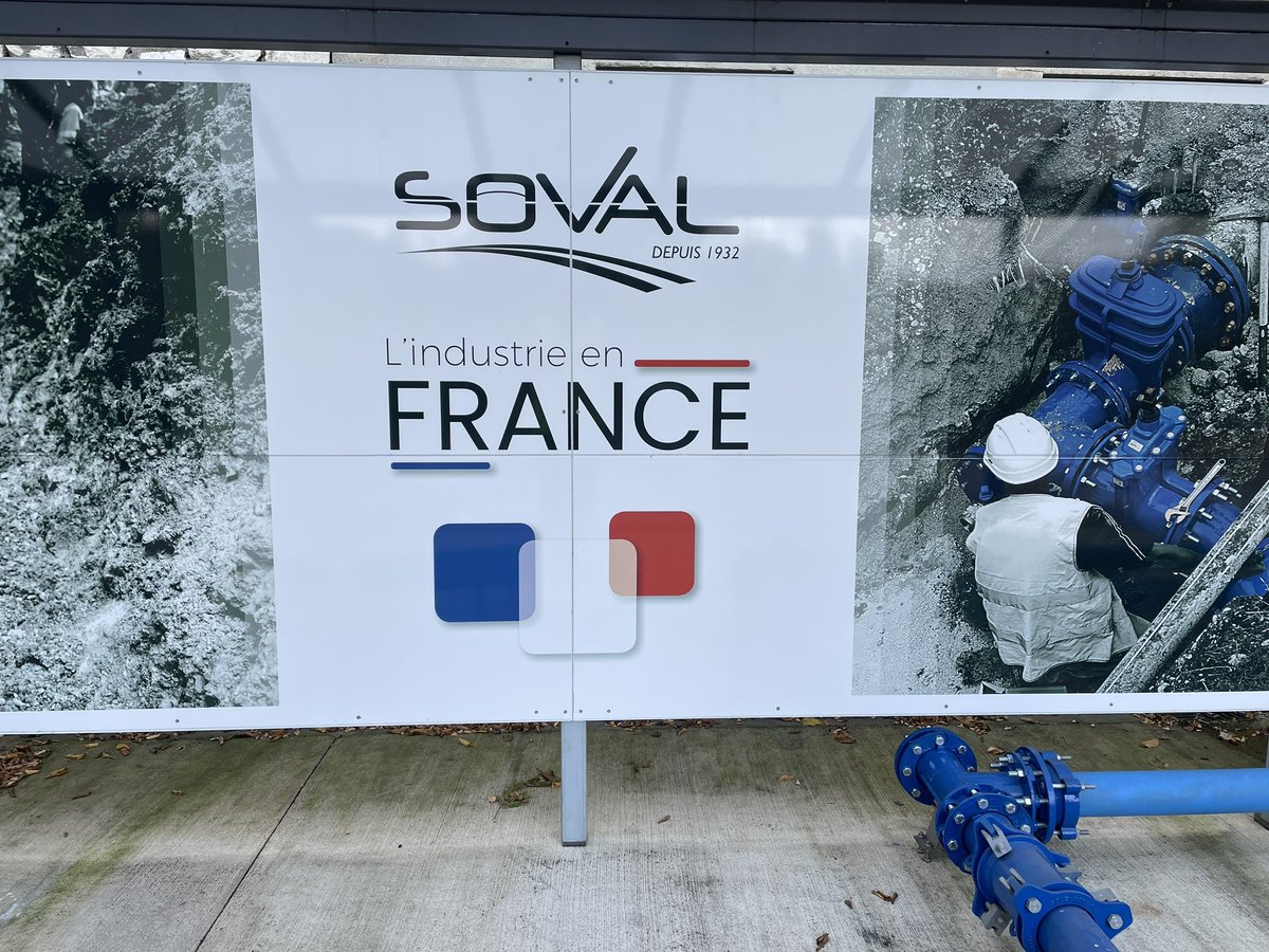 BGonthiez's tweet photo. La Haute-Marne est emblématique d’un point de vue industriel et du Made In France 🇫🇷
La fonderie #SOVAL à Brousseval fabrique des milliers d’accessoires équipant nos voiries et nos réseaux d’#eau potable💧Un savoir faire unique entretenu avec passion par plus 500 employers. https://t.co/mpeJDI5dXs
