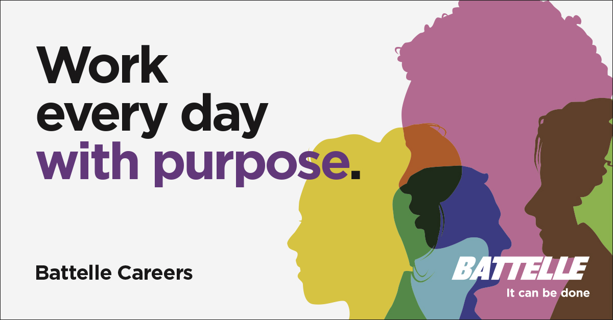 Curious about what it's like to work at <a href="/Battelle/">Battelle</a>? Visit our careers page to learn about our open positions, culture and more! okt.to/c1RDau