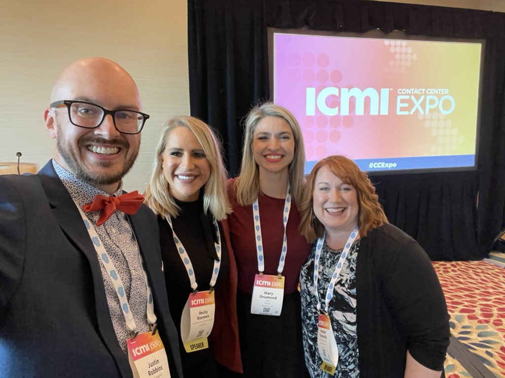 Enjoyed moderating a panel on the intersection of #EX &amp; #CX today w/ <a href="/drumondmary/">Mary Drumond</a>, <a href="/BeckyRoemen/">Beck Roemen</a>, &amp; <a href="/AuthoritySoft1/">Authority Software</a>! These ladies brought some powerful perspectives on how #contactcenter leaders can lead through these human experiences. #CCExpo #cxshine <a href="/CallCenterICMI/">ICMI</a>
