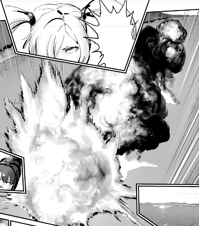 WIP。性癖という言葉はあまり使いませんが、たぶん僕の性癖は「爆発」です。爆発はいつまでも描いていられる。 