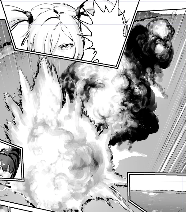 WIP。性癖という言葉はあまり使いませんが、たぶん僕の性癖は「爆発」です。爆発はいつまでも描いていられる。 
