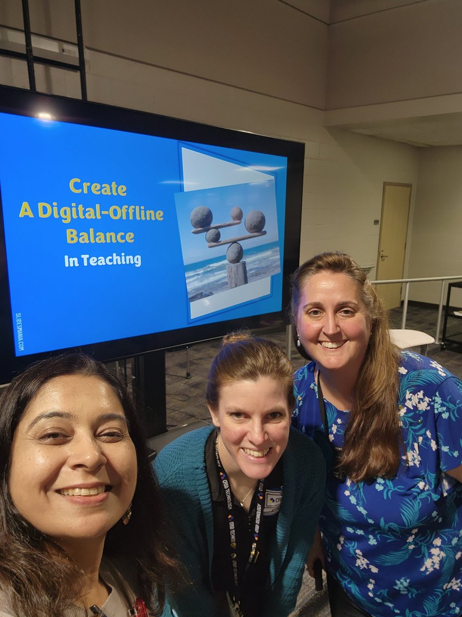Fergy4Tech's tweet photo. A digital-paper balance is so important when designing lessons. Thank you @CySpringsHS teachers for joining us for this make &amp; take PD. https://t.co/5JzmRBDuRe