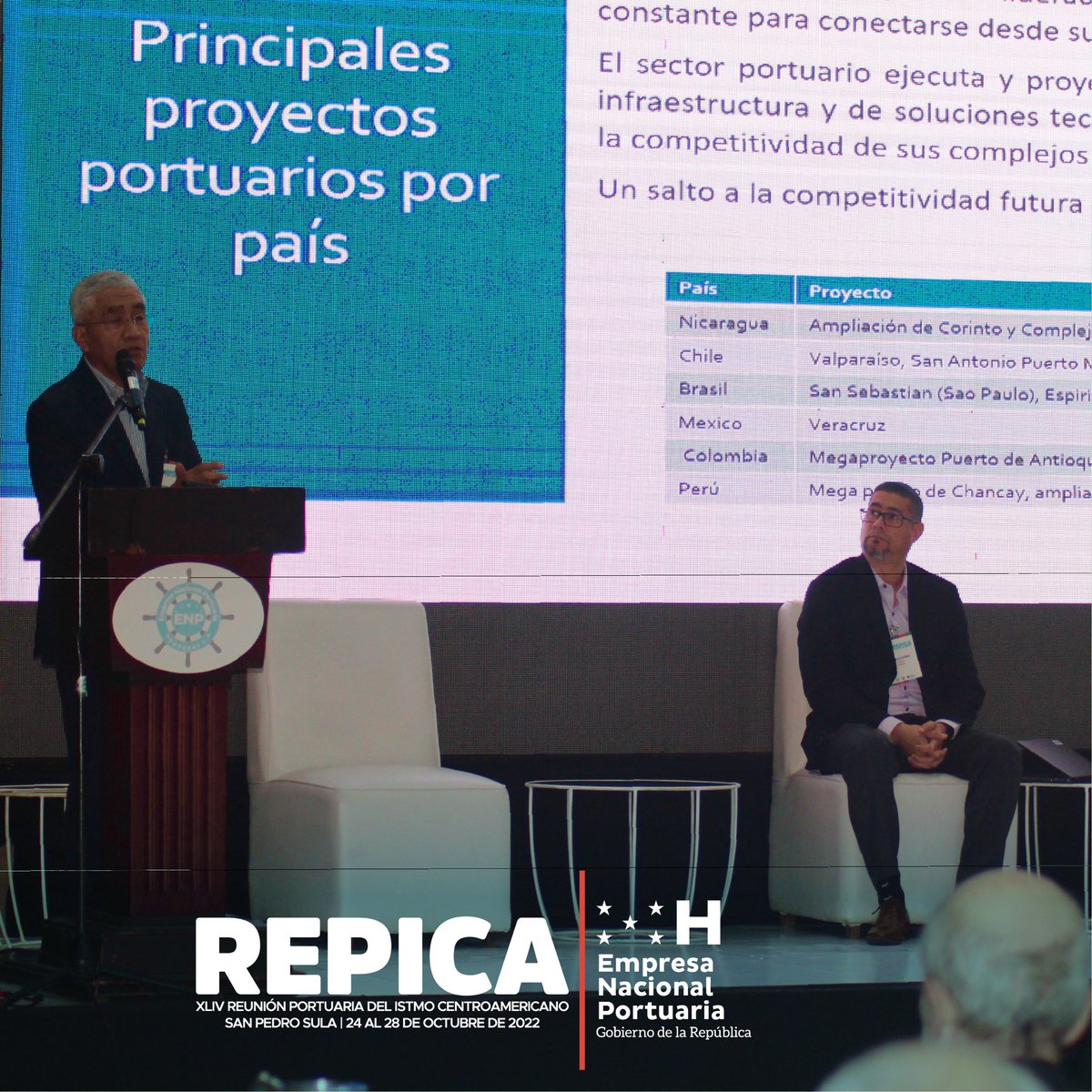 enp_hn's tweet photo. Continúa la XLlV Reunión Portuaria del Istmo Centroamericano @REPICA_COCATRAM con ponencias sobre las oportunidades, eficiencia portuaria, oportunidades, desafíos para la competitividad regional y sostenibilidad portuaria.
🇭🇳🚢⚓️ @cocatram
#44REPICA https://t.co/Zv1KXtAjIX