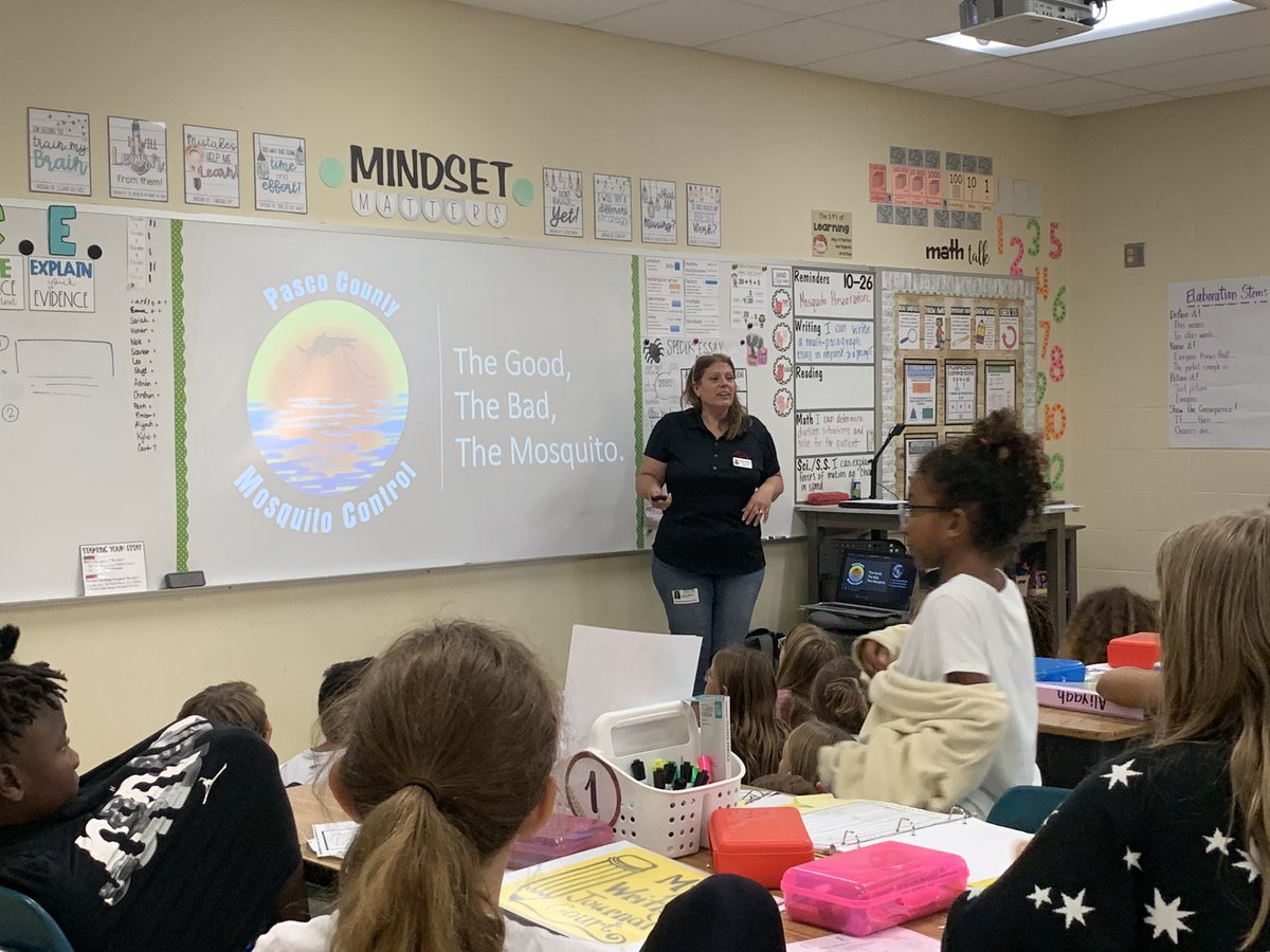 PascoMosquito's tweet photo. The #MosquitoLadies had a blast working with 4th AND 5th graders today @Trinity_Elem!  

Can’t wait for more #MosquitoEducation tomorrow! 

#PascoProud @pascoschools https://t.co/N8rgfXILKO