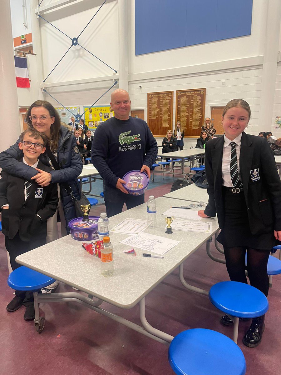 Science_HCross's tweet photo. Well done to the winners of our Eggs-trordinary mars lander competition, and a massive well done to the S6 STEM leaders for an Egg-cellent night. You done @holycrossham proud. https://t.co/BSXewUSg7K