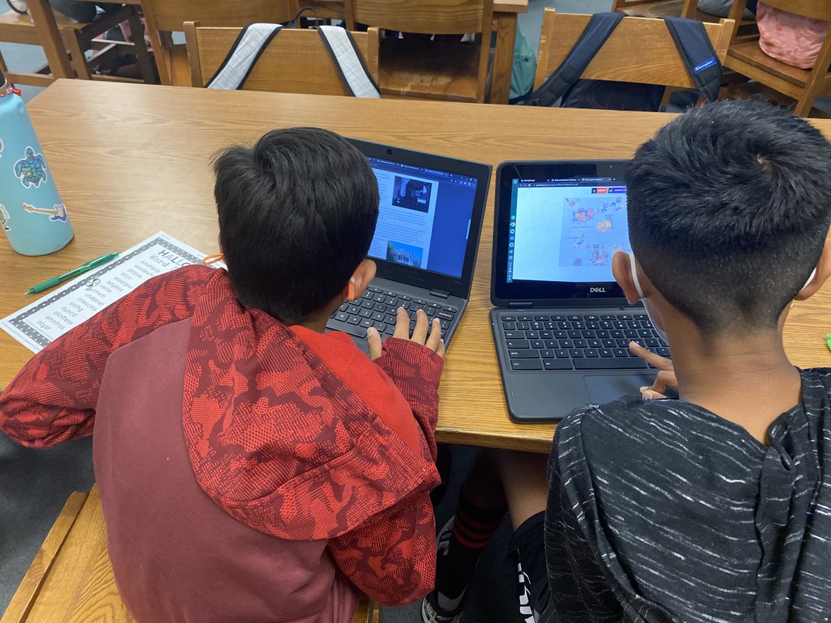 IHMSLibrary's tweet image. Halloween Breakout during tutorial today! Students&apos; problem solving skills and collaboration were impressive as they solved this digital escape room! #SRVUSDisthePlaceToBe #SRVLibraryLove