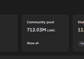 WOW! I JUST NOTICED SOMETHING HUGE ON $LUNC

THE COMMUNITY POOL HAS JUMPED UP AN ENTIRE 400 MILLION #LUNC TODAY.

THIS IS INSANE! SO MUCH MORE MONEY IS FLOWING INTO OUR BLOCKCHAIN!

Retweet to spread the word 🔥🔥🔥🔥🔥🔥