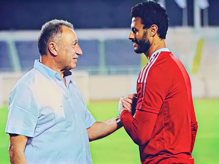 بيبو من مران الفريق اليوم مع القائد الشناوي.