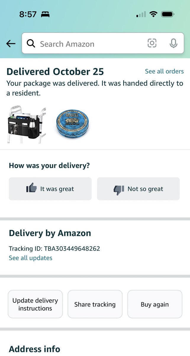 ChristySEdmonds's tweet photo. @AmazonHelp I’m pretty sure this isn’t the protocol for delivering packages. My account says the packages were “handed to the resident” at 8 pm. Let’s do better! https://t.co/GHnOIQuV8r
