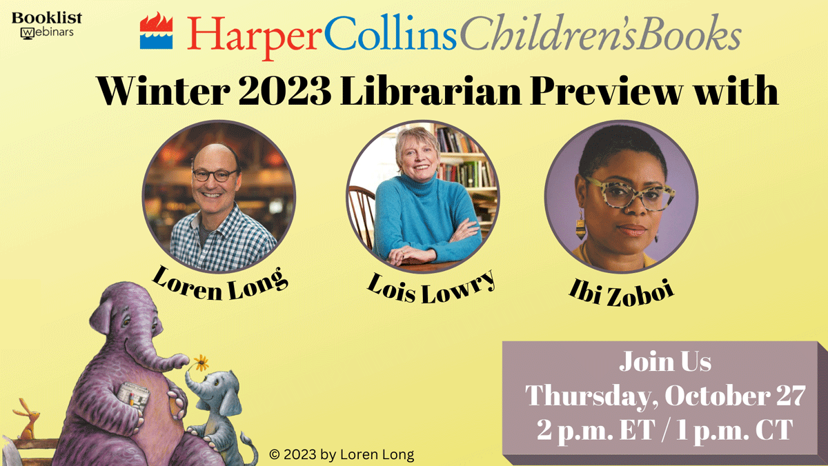 [takes off glasses, rubs eyes, puts glasses back on] It's true. Tomorrow's Winter '23 Preview with @HarperStacks features: 🐘@LoisLowryWriter 🐘@lorenlong 🐘Ibi Zoboi 😱😱😱😱😱😱😱😱😱 PLUS upcoming Picture, MG, and YA titles (deep breaths). Register now: bit.ly/3MindKM