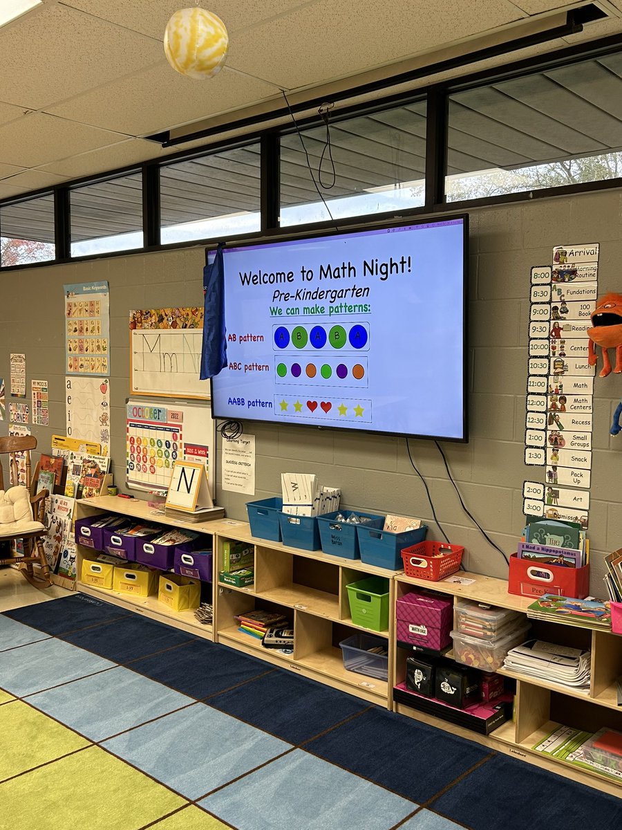 Geared up for my first math night as a pre-k teacher! 💙💛 <a href="/pall_danielle/">Danielle Pall</a>
