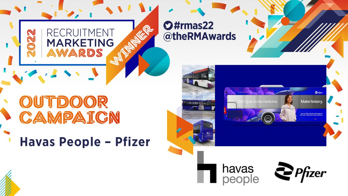 Well done to the #rmaswinner of Outdoor Campaign, Havas People – Pfizer <a href="/HavasPeople/">Havas People</a> <a href="/Pfizer_UK/">Pfizer UK</a> #rmas22