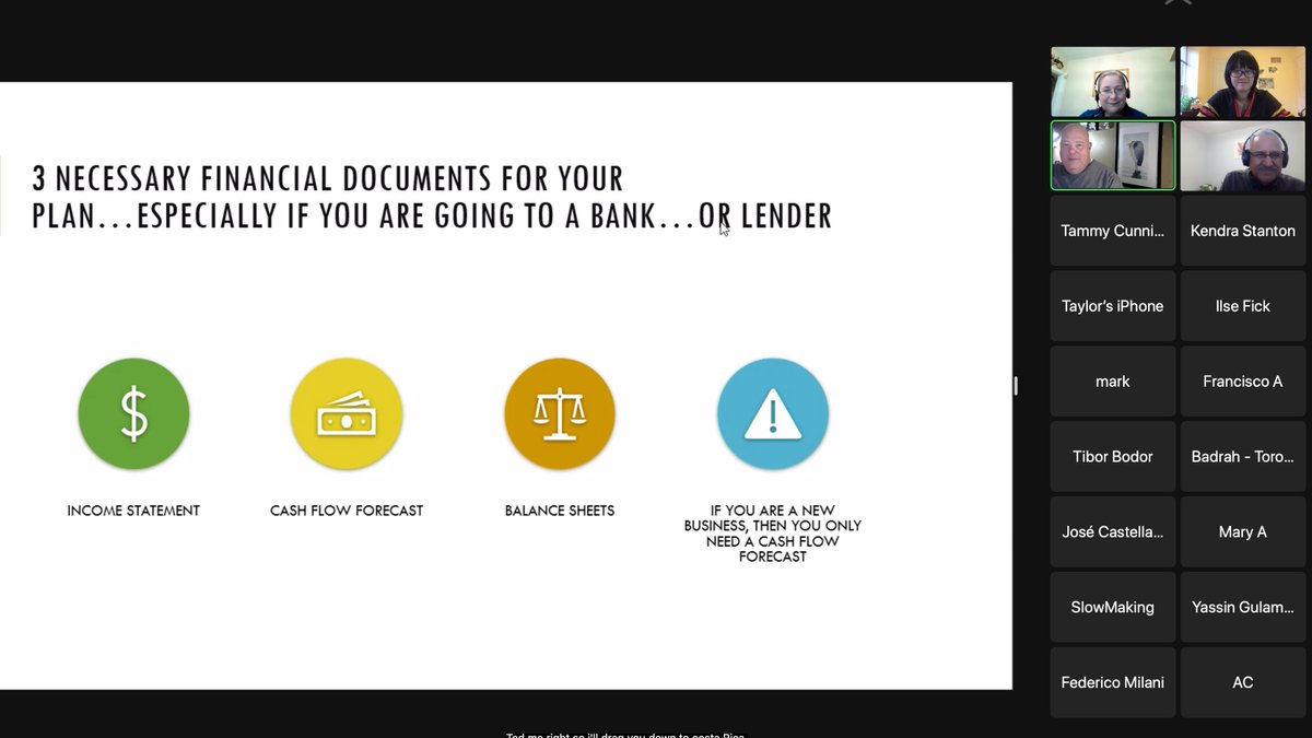 COIECentennial's tweet photo. #Incomestatements, #cashflow forecasts, #balancesheets - why are they important? Great advice from @davidcohengroup for talking to #banks and #funders in today's #workshop on #financials &amp; #operations! @CentennialEDU @CentennialTBS @CentennialSCHS @CentennialTODAY @guglani @ccsai https://t.co/1x4gL6UmeF