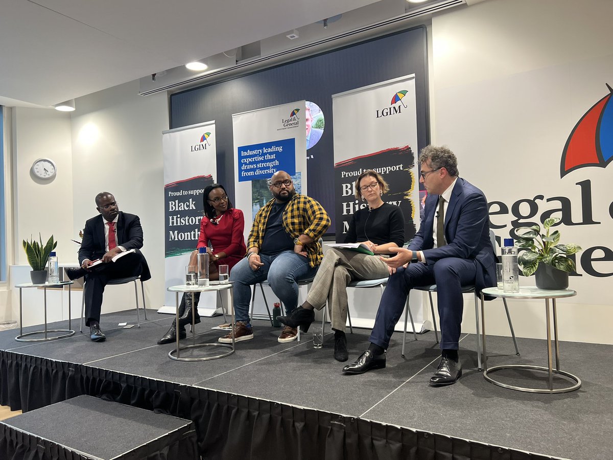 theBolaAdesina's tweet photo. Thanks to panellists: Kurt, Clare, Drew and @Champ1Diversity, and to @JustinOnuekwusi for hosting this robust panel discussion on the S of ESG and it’s impact on social inequalities especially in Black communities for  #Blackhistorymonth2022 @LGIM 

Hope to see more done for S! https://t.co/LpMMHDiMb0