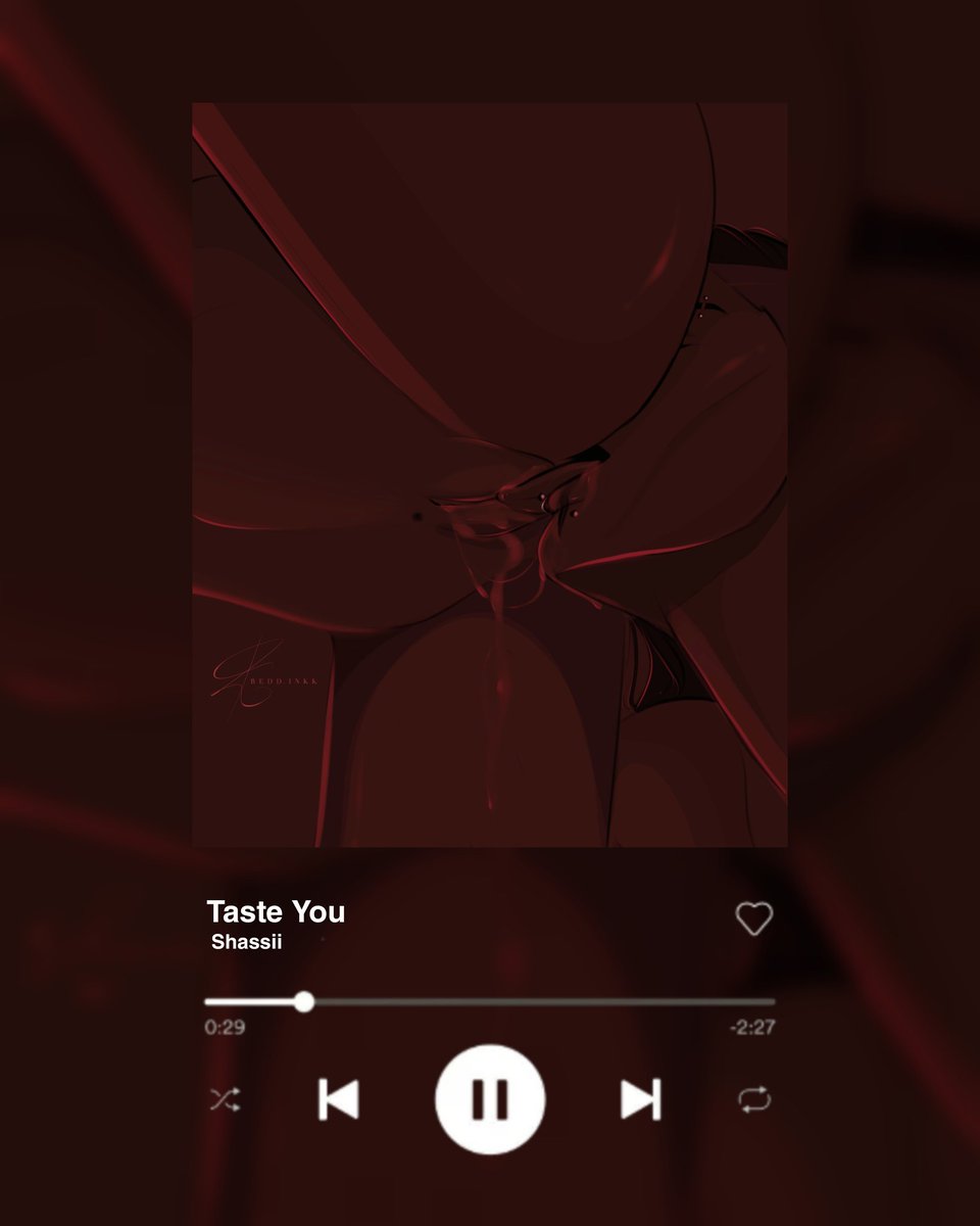 LadyInRedd_'s tweet photo. thought i would make a funky spotify aesthetic for this drawing i did of Shassii 🥴 it looked like a spicy album cover. #fanart #WLW #LGBTQ #redlight #SpotifyPremium https://t.co/oLddIJqRvC