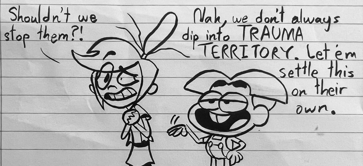 TheSJCreative's tweet photo. The Owl and Frog Girls are arguing about who had/has the rougher third season, while two characters from comfort shows just watch.
#TheOwlHouse #Amphibia #TheGhostAndMollyMcGee #BigCityGreens #LuzNoceda #AnneBoonchuy https://t.co/ozqbX0Lhzf