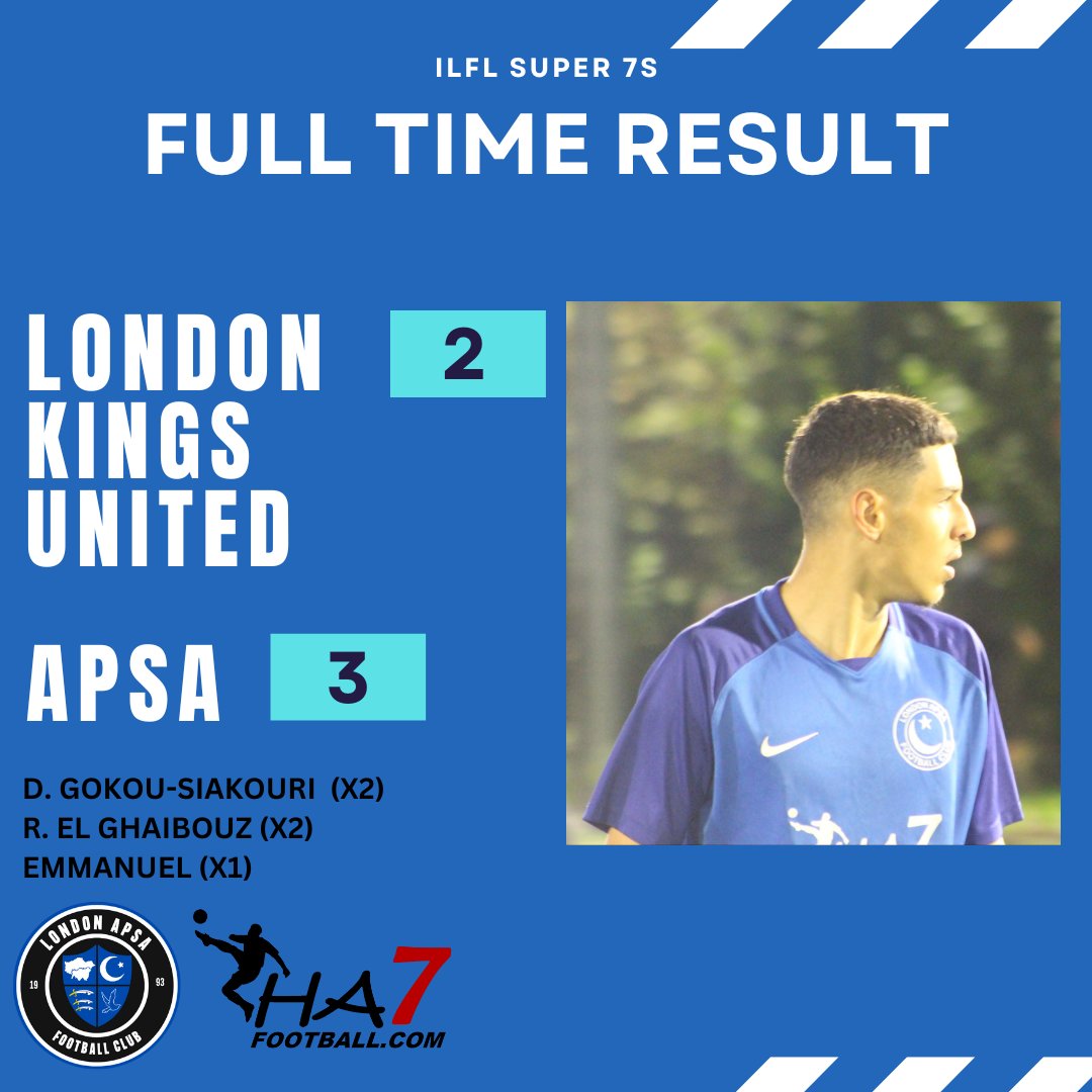 Full time. First 3 points picked up.

#LondonAPSA #RebuildingAPSA