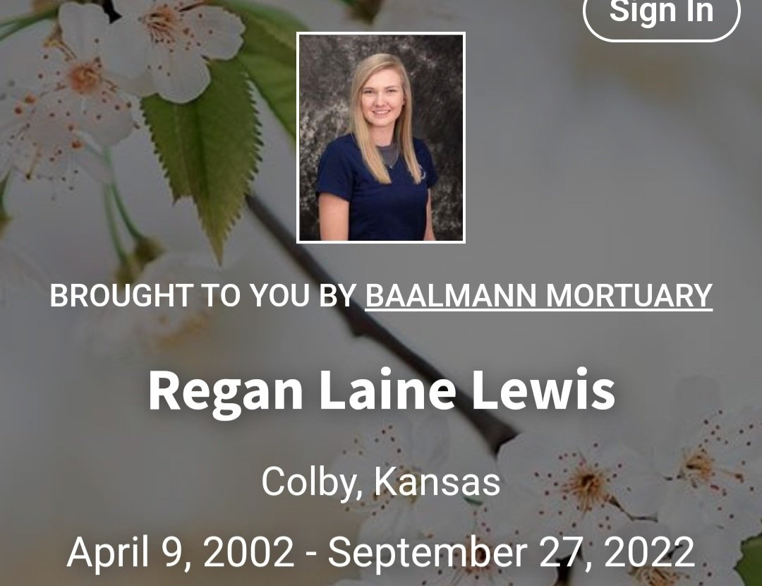 20 year old Regan Lewis from Kansas was mandated to get a covid shot to complete her clinical trials to be a Registered Nurse. She went into cardiac arrest the next day and died. I don't understand how this doesn't bother people...😡😡😢🙏