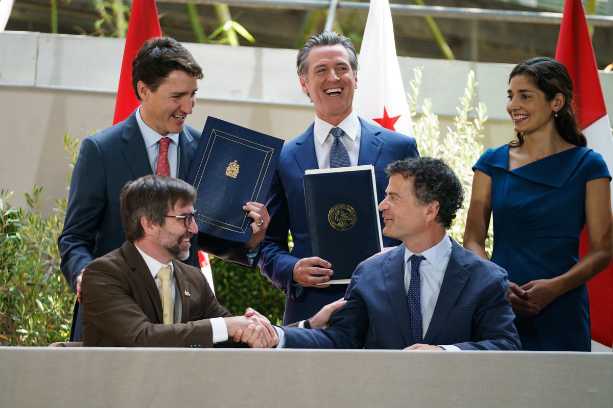 3. Making electric cars more affordable and accessible. Canada is on track to achieve sales targets of 100% of all new cars sold here being zero-emission by 2035. canada.ca/en/services/en…