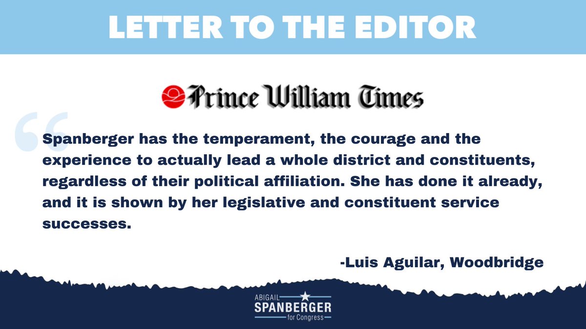 I'm focused on getting results for the communities I represent — like closing the digital divide and putting money back into the hands of the constituents I represent. Thank you for your support, Luis! princewilliamtimes.com/opinion/letter…