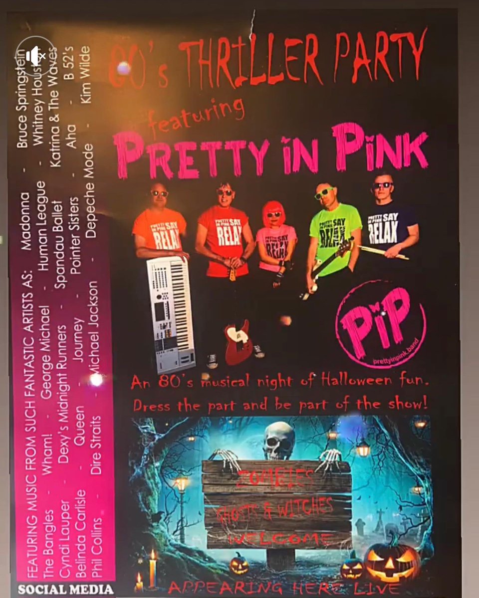 This weekends Halloween antics come courtesy of Pretty in Pink and their 80s Halloween special ‘Thiller Night’! 
Fancy dress! Free drinks for the best dressed and free shots for everyone who takes part* 
From 9pm! Free entry as always! 
*while stocks last
- THE INTREPID EXPLORER