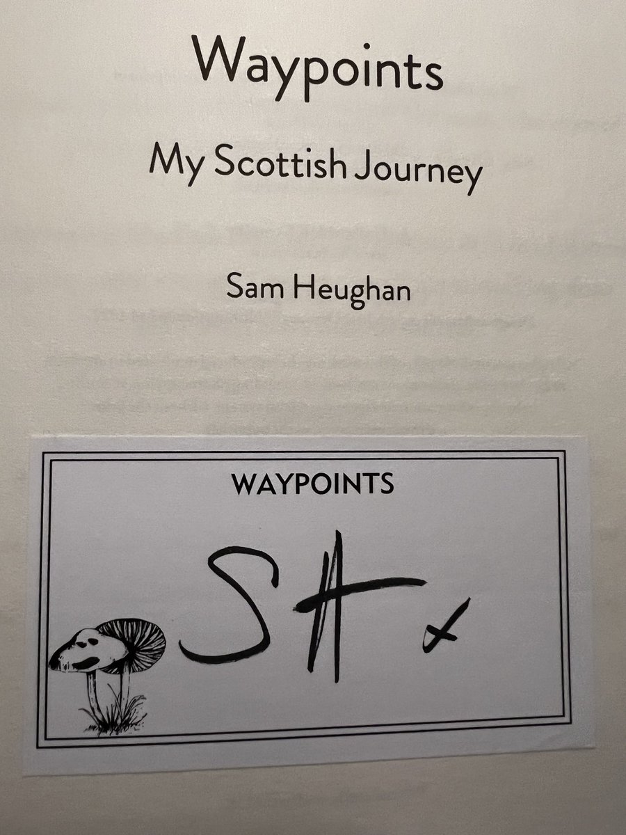 Thanks @SamHeughan for my wee mushroom face! I will never look at a mushroom the same way again! 🍄🍄🍄 #Waypoints