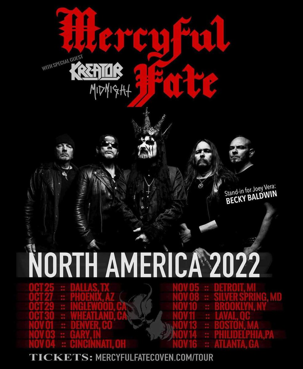 On tour in the USA with <a href="/MercyfulFate_HQ/">Mercyful Fate</a> 🤘first show in Texas was so incredible, thanks to all who attended!