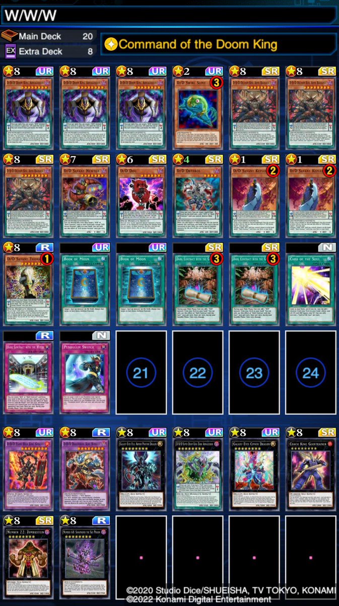 EvilFamilys's tweet photo. 2 Decks Tournament #9
Yu-Gi-Oh! Duel Links

🥇 Abdulmalek D/D/D &amp; Thundra
🥈@jamerjs Salamangreat &amp; HEROs

#DuelLinks #YuGiOhDuelLinks 
#YuGiOh #デュエルリンクス https://t.co/EYG3hIg9v8