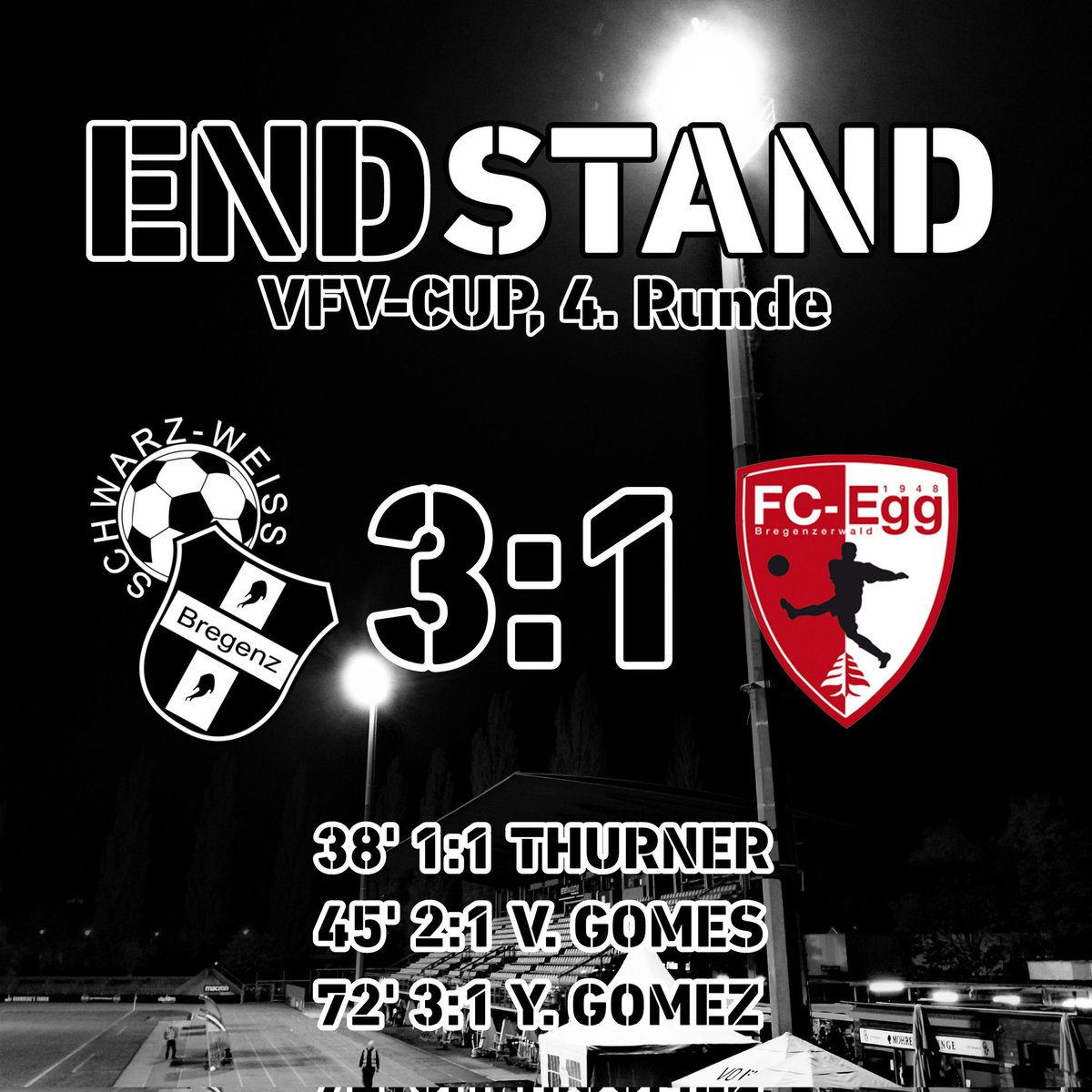 swb1919's tweet photo. Schwarz Weiß setzt sich in heißem #vfvcup Duell gegen den @fcegg durch!

https://t.co/muTcneodfe

#swbregenz #bregenz #fcegg https://t.co/qF7O4hhaCk