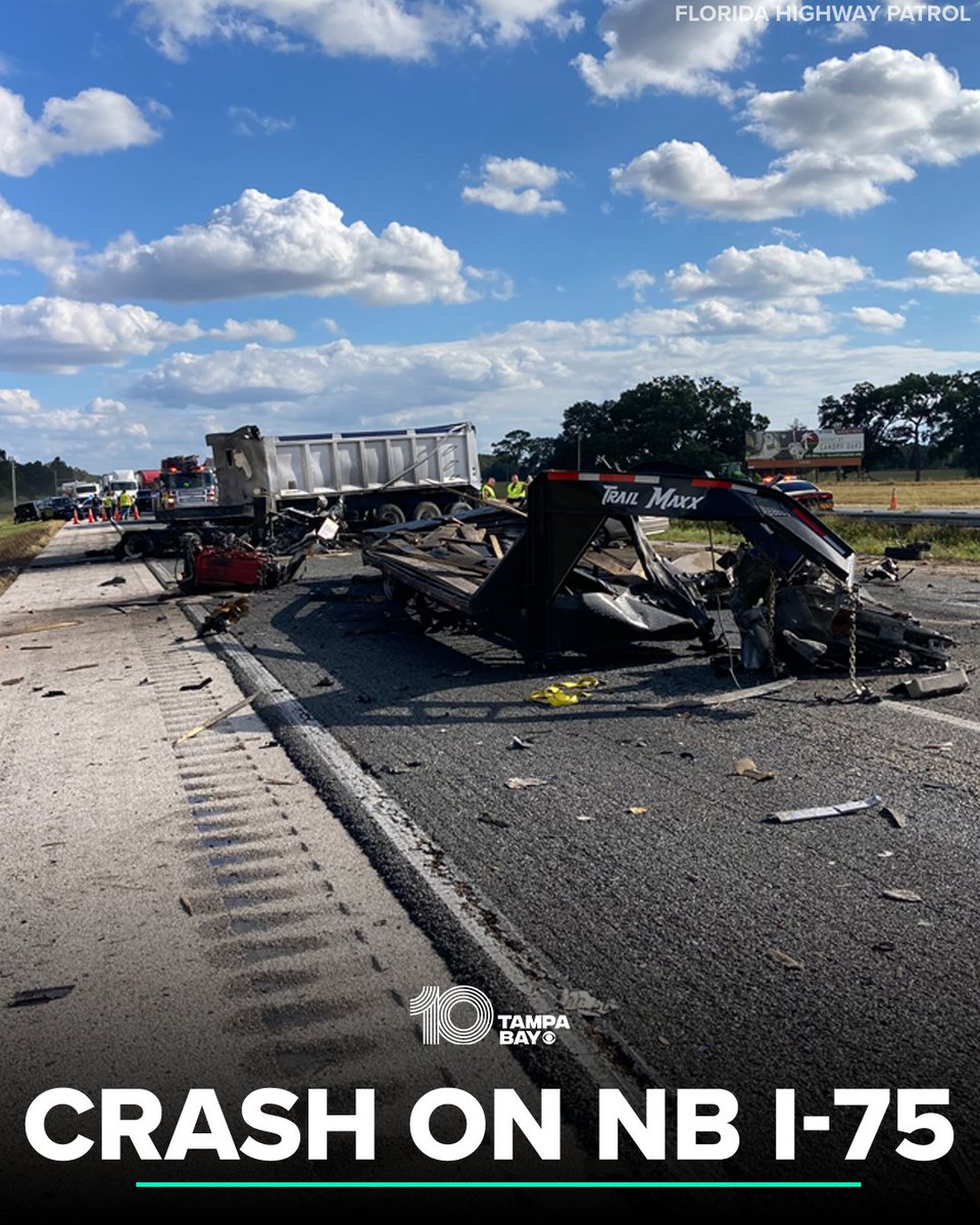 CAUTION: Three people were killed in a crash in the northbound lanes of I-75 near the 337 mile marker in Marion County, Florida Highway Patrol reports. Drivers can expect delays as first responders work to clean up debris, cars and burnt material spread across the lanes.
