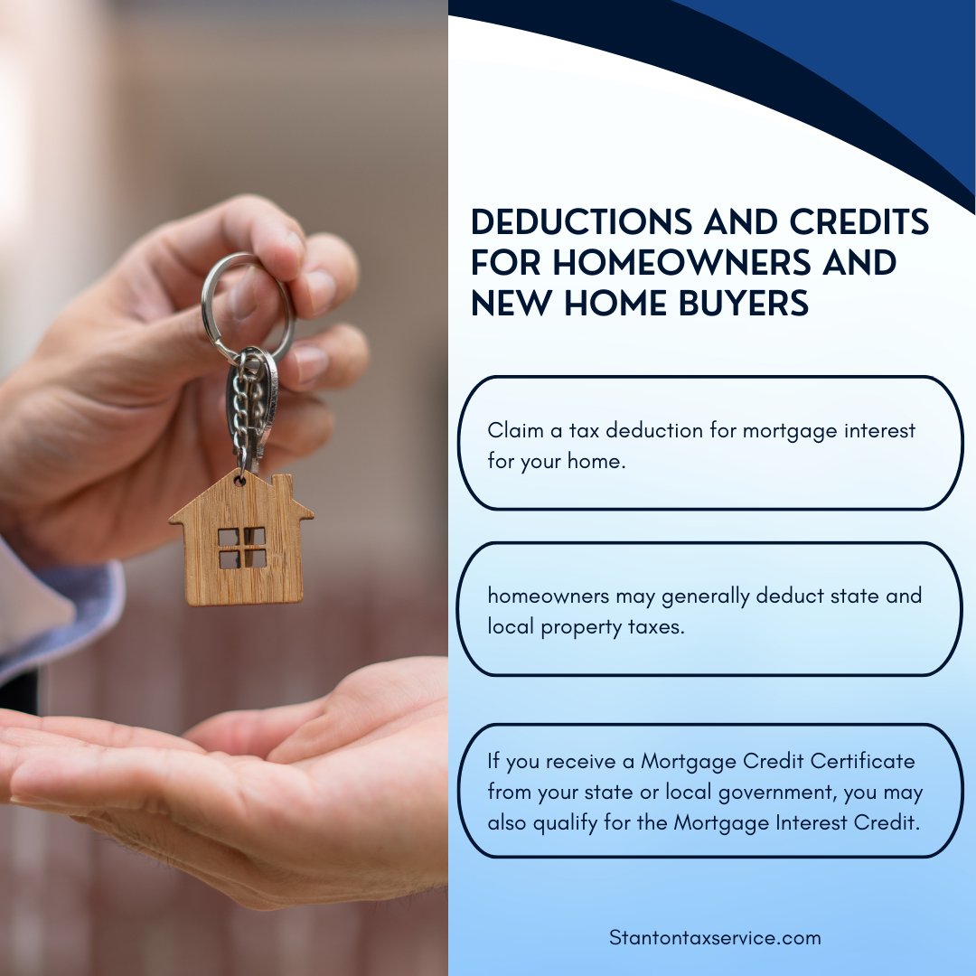 stantontax1's tweet photo. Homeownership can provide a number of tax benefits. Here are a few things that you should know.

#taxes #irsrules #Rulesandregulations #irs #taxfiling #taxreturn #taxdeduction #taxpayer #taxtwitter #taxconsultant https://t.co/mZbz1wG50z