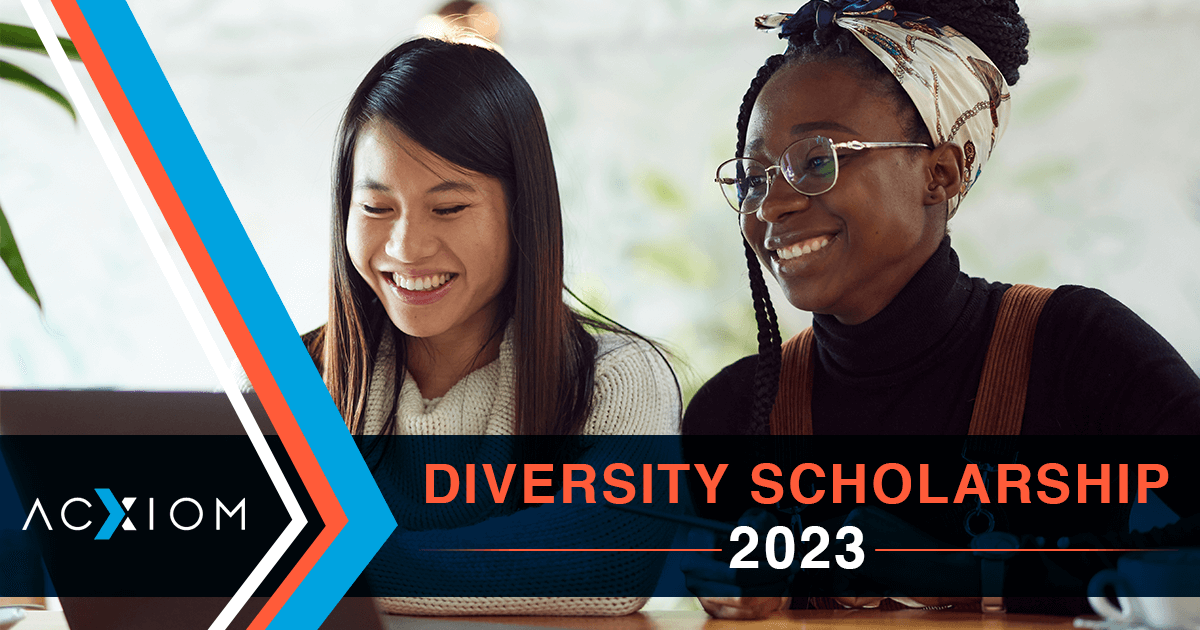 We are excited to kick off another year of our Diversity Scholarship Initiative, which awards multiple scholarships to a diverse group of students. Know someone who might be a good fit? Send them our way! acxiom.info/3Vb73GN #STEM #Scholarship #Diversity #Tech