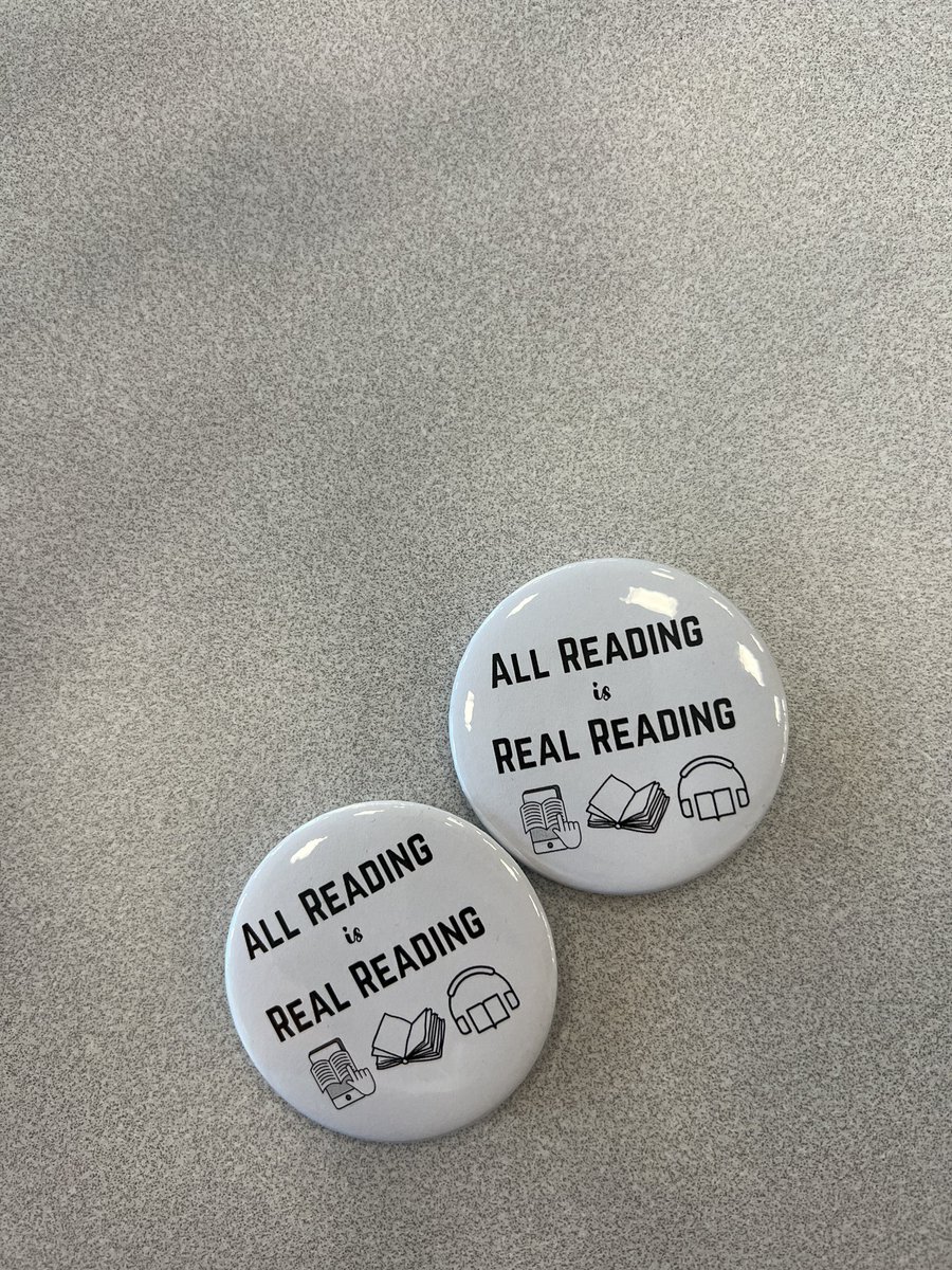 Teaming up with my Book Twin @ms_gruen today today! Whether it be a physical book or audiobook- all reading is real reading!   #wearehaskett <a href="/HaskettJH/">Haskett Junior High</a> <a href="/PrincipalPaz/">Dr. David Paz</a>