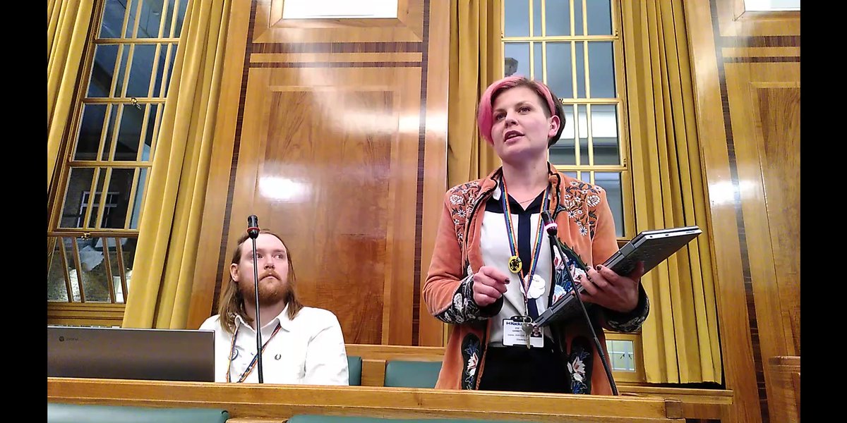 Tonight @hackneygreens councillors @Zoe4Hackney and @alastairis passed their Fair Votes motion as well as providing real scrutiny on @hackneycouncil. Here's a short 🧵 about the full council meeting. 1/