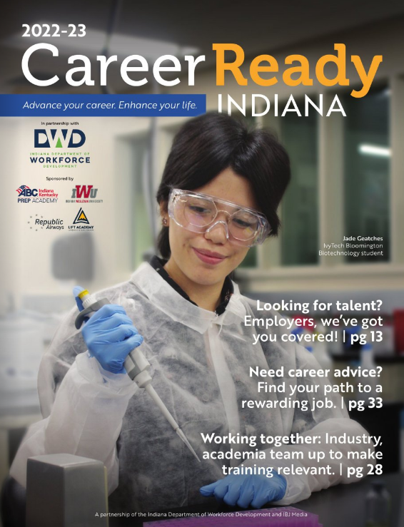 Ivy Tech Bloomington (@ivytechbtown) on Twitter photo Our Biotechnology student, Jade Geatches, is on the cover of the latest <a href="/WorkforceIND/">WorkforceIND</a> Career Ready Indiana magazine! Read more about how <a href="/IvyTechBtown/">Ivy Tech Bloomington</a> and local industry partners are teaming up to provide career pathways for graduates. Page 28: issues.ibjcp.com/mag.../career-… Our Biotechnology student, Jade Geatches, is on the cover of the latest <a href="/WorkforceIND/">WorkforceIND</a> Career Ready Indiana magazine! Read more about how <a href="/IvyTechBtown/">Ivy Tech Bloomington</a> and local industry partners are teaming up to provide career pathways for graduates. Page 28: issues.ibjcp.com/mag.../career-…