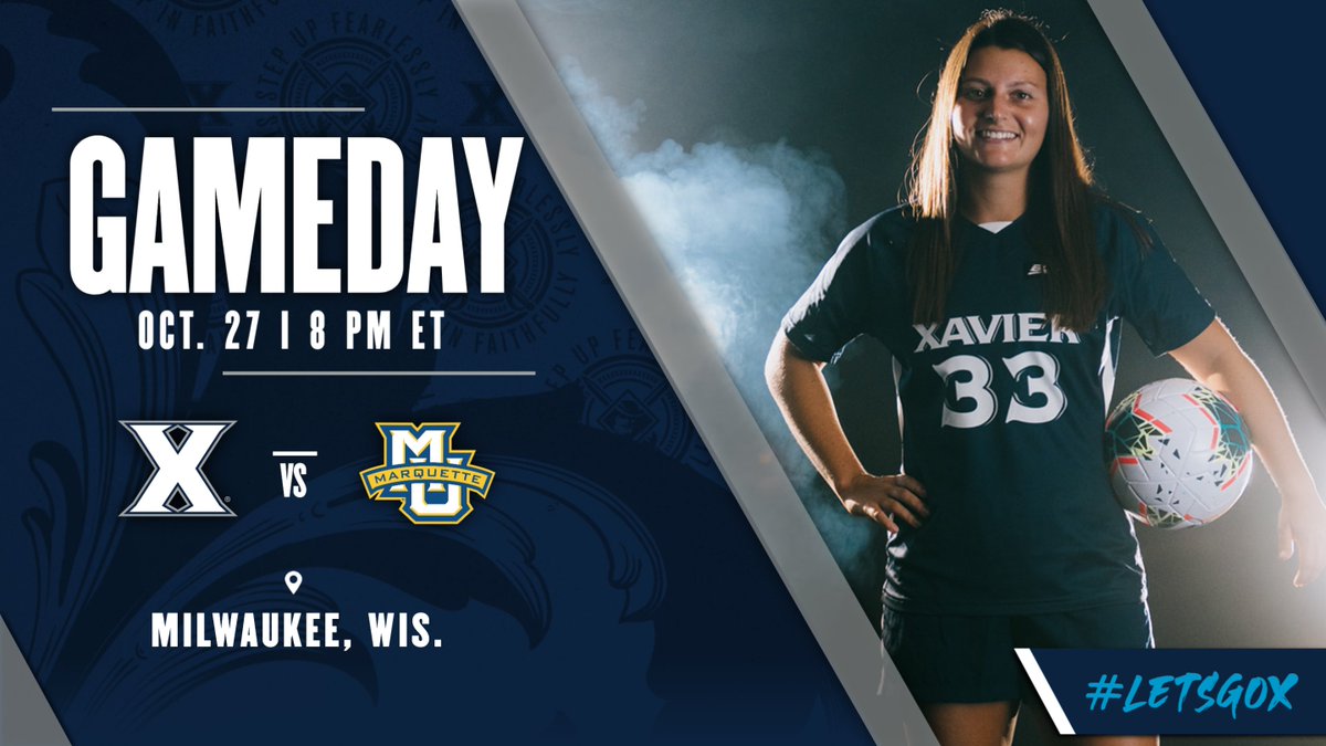 XavierWSOC's tweet image. The Musketeers wrap up the regular season tonight at Marquette!

⏰: 8:00 PM ET
📍: Milwaukee, Wis.
🏟: Valley Fields
📊: bit.ly/2oevQiG
📺: bit.ly/3RJbV3t