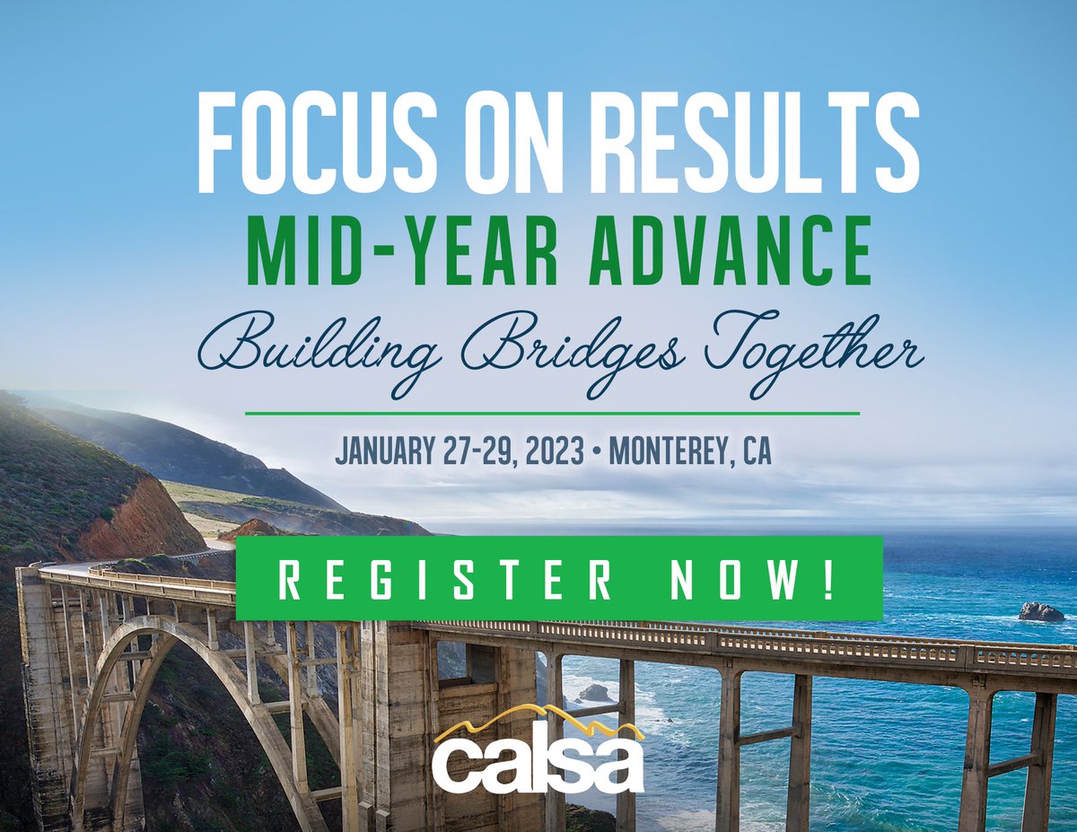 Best way to ring in the new year? Join us for this innovative event happening in Monterey, Ca! Register Here 👉 tinyurl.com/FOR23R #CALSAFOR23