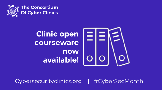 Did you know you can learn the basics of proactive cyber consulting for FREE? @UCBerkeley and @MITdusp have released courseware for their cybersecurity clinic programs. Start learning today! #CyberSecMonth #CybersecurityAwarenessMonth cybersecurityclinics.org/Home/Resources