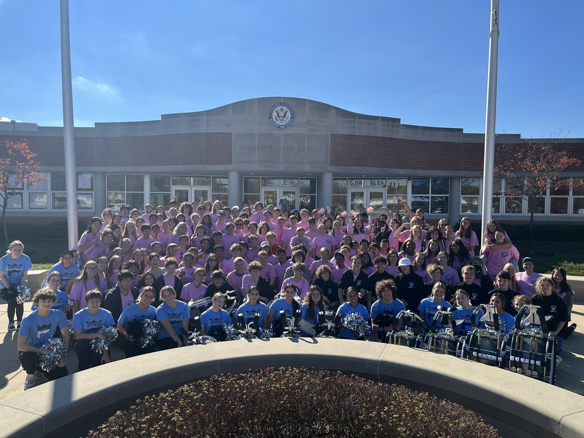 Congratulations to <a href="/prospectband/">Prospect Band</a>-the Class 5A Illinois State Champs! The PMK got the “March of Champions” through the hall of <a href="/KnightsofPHS/">Prospect High School</a> 
#EveryKnight was able to celebrate this special group! <a href="/District214/">District 214</a> <a href="/PHSFineArt/">Prospect Fine Arts</a>