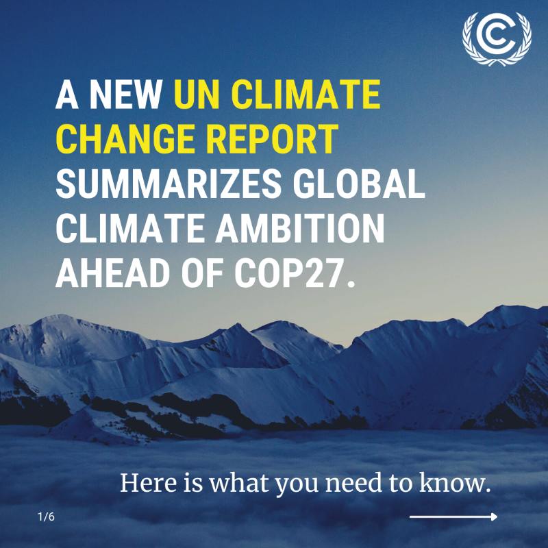 antonioguterres's tweet photo. Current national climate commitments are falling pitifully short in an attempt to limit global temperature rise.

Leaders must listen to their people’s calls for change and lift their #ClimateAction ambition.