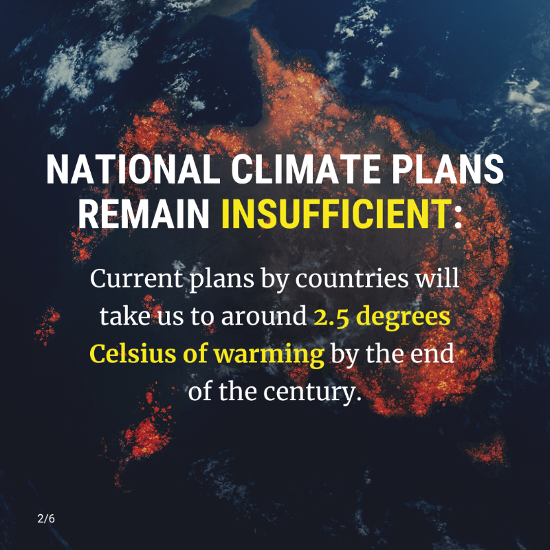 antonioguterres's tweet photo. Current national climate commitments are falling pitifully short in an attempt to limit global temperature rise.

Leaders must listen to their people’s calls for change and lift their #ClimateAction ambition.