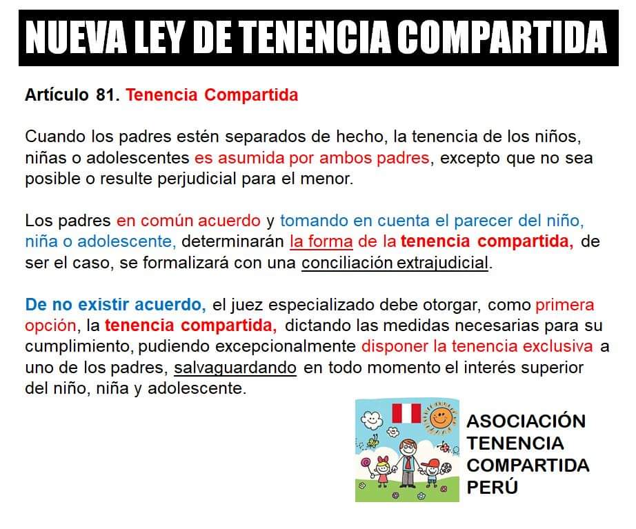 Tenencia Compartida Perú tweet media