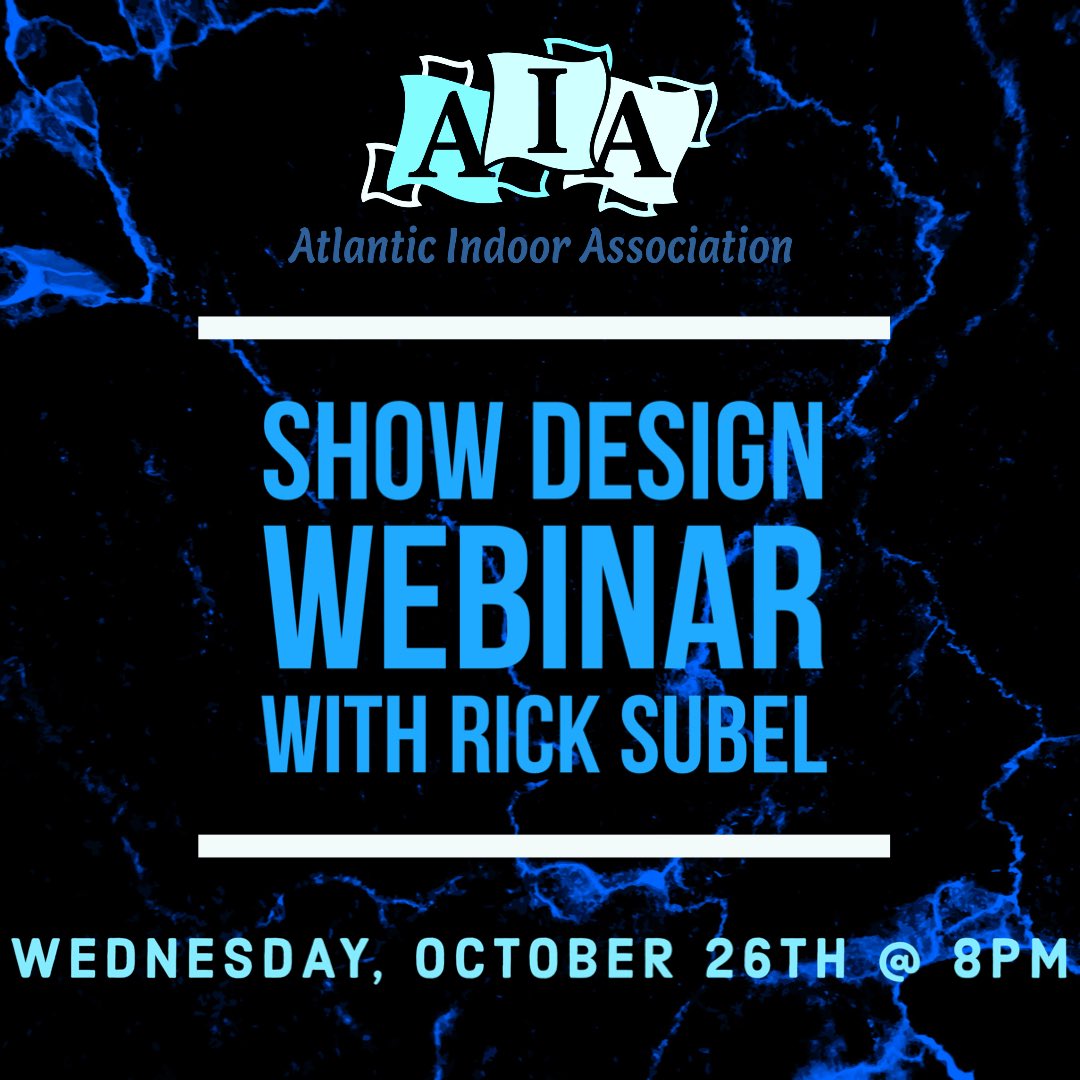 Make sure to join us tonight for our Show Design webinar for Regional A through World Class with Rick Subel, Director of Paramount World and Designer for Carolina Crown!  
Register and Join here:
register.gotowebinar.com/register/63445…