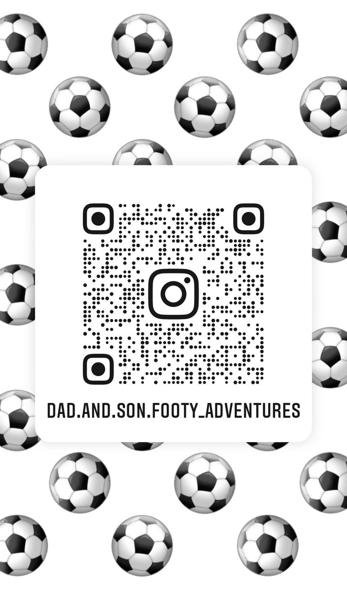 Follow me on Instagram! Username: dad.and.son.footy_adventures
instagram.com/dad.and.son.fo…