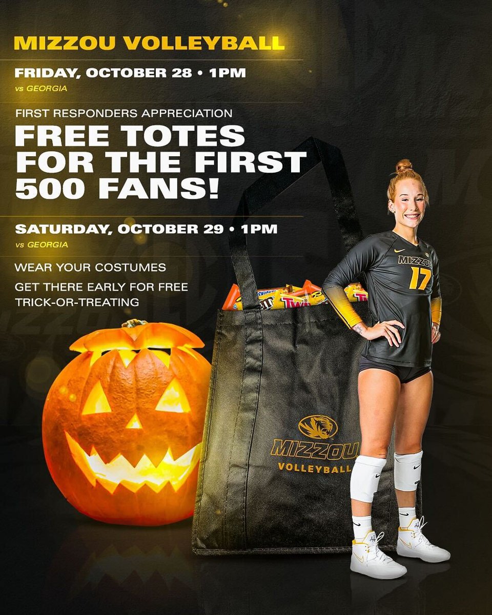 Do not miss a weekend of fun!! 

🎟 mutigers.com/feature/VBTix

#MIZ🐯🏐